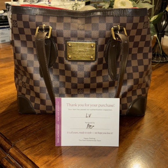 Louis Vuitton Damier Hampstead MM shoulder tote bag - Picture 15 of 17
